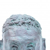 Rzeźba. Męska głowa. Art Brut. 